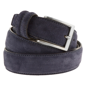 Chất Lượng Cao Nhất Thủ Công Màu Xanh Da Lộn Sang Trọng Đàn Ông Thắt Lưng Của Nhà Sản Xuất Nổi Tiếng Ý Để Bán 6 Cái Trong Một Hộp - Product Image 1