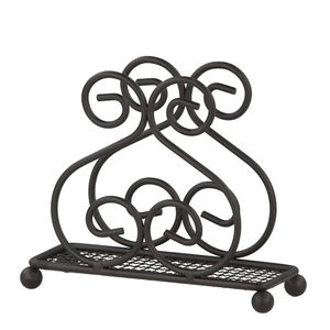 Servilletero de metal verde antiguo con mesa de pájaros Servilleta de alambre de hierro de metal Farmhous - Product Image 5