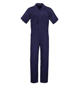 Mono de mezcla de manga corta de algodón personalizado Trajes de trabajadores de la construcción con múltiples bolsillos - Product Image 1