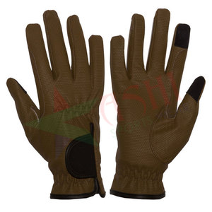 Gants d'équitation en cuir doux, de qualité supérieure et à bas prix, chauds au-dessus de 3 Celsius, respirants, EXTRA GRIP - Product Image 1