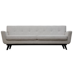 โซฟาผ้าสไตล์สแกนดิเนเวียนสมัยใหม่แบบสามที่นั่ง พนักพิงแบบ Tufted เฟอร์นิเจอร์ห้องนั่งเล่น ดีไซน์ Midcentury Modern แขนตรง - Product Image 2