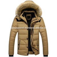 Veste matelassée décontractée pour homme, chaude et respirante, avec capuche, en fausse fourrure, imperméable, grande taille, vente en gros