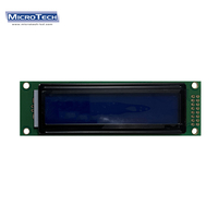 Módulo LCD gráfico STN azul COB de 20x2 caracteres, hora 6, 2002, con circuito integrado de control S6A0069