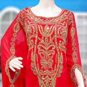 Nouveauté Abaya Caftan musulman Caftan Abaya Jalabiya robe vêtements islamiques manches longues robe femmes nouveautés pakistanaises - Product Image 2