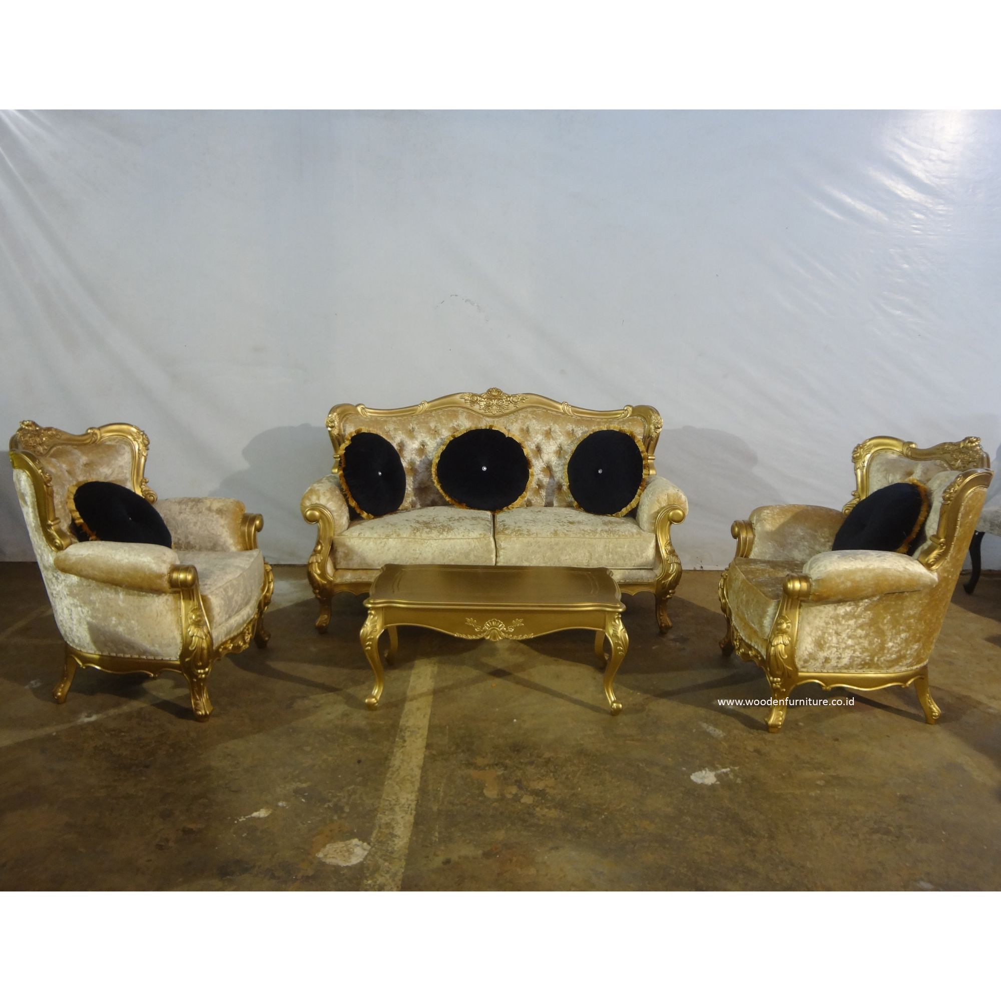 Набор мебели для гостиной, диван с журнальным столиком