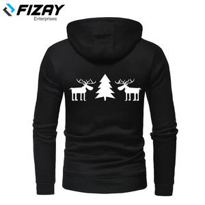 เสื้อฮู้ดสำหรับผู้ชายผ้าคอตตอนผ้าโพลีเอสเตอร์พิมพ์ลายตามสั่งสำหรับฤดูหนาว - Product Image 3