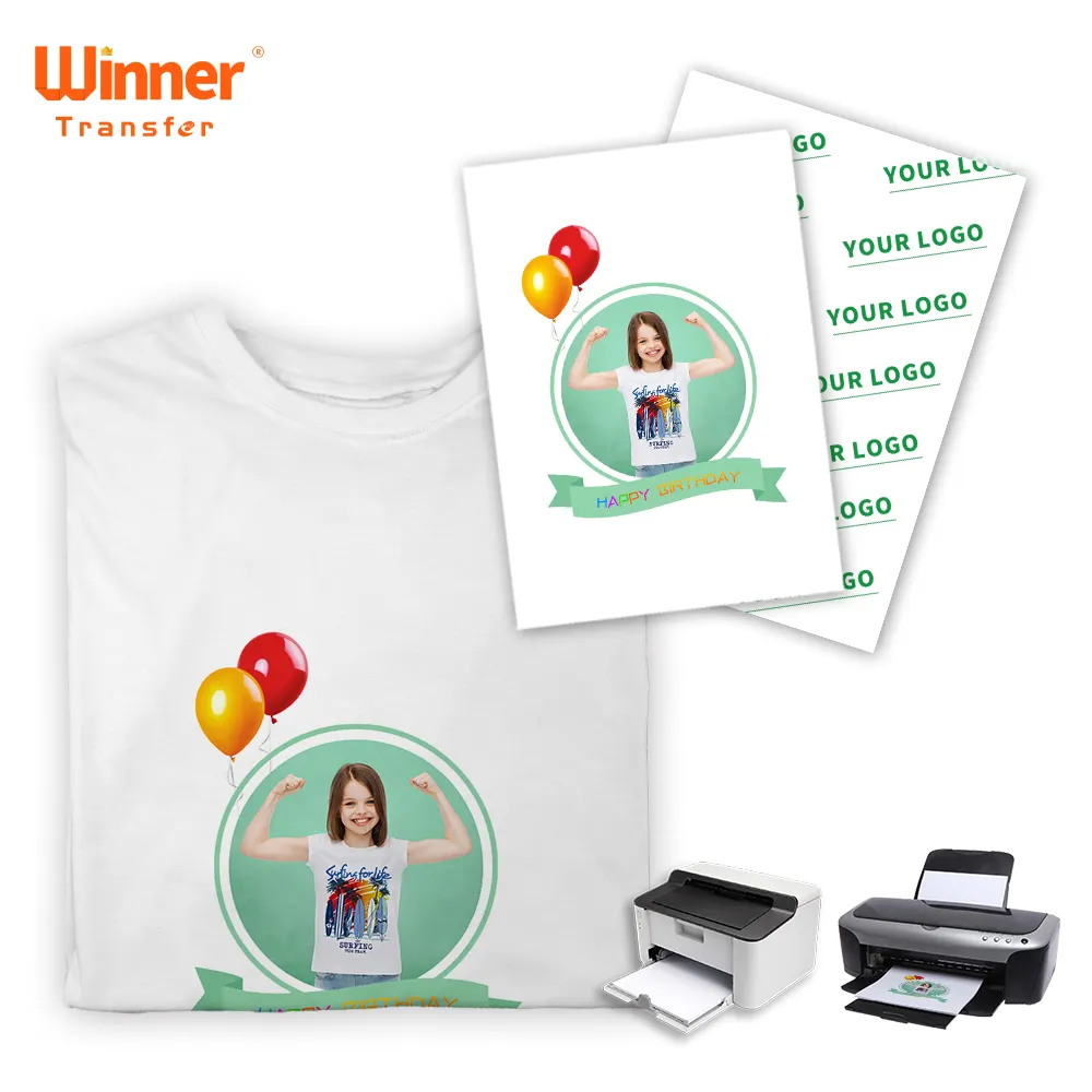 Fast Delivery Compatible Pack Of 100 Sheets Heat Transfer Paper A4 For Light T Shirts And DIY Projects