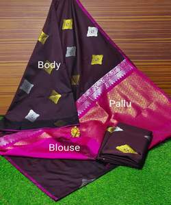 Banarasi Seda Jacquard Sari Blusa Señoras Fiesta Festival Uso diario Venta al por mayor Precio bajo Algodón suave Seda Sari Indio paquistaní - Product Image 4