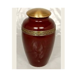 Nouvelles urnes de crémation de couleur rouge, en métal, pour cendres humaines, urne commémorative pour adulte, crémation commémorative - Product Image 1