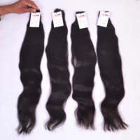 Cheveux vierges malaisiens bruts de grade 10A, double épaisseur, cuticules alignées, tissage de cheveux humains malaisiens bruts, cheveux naturels raides.