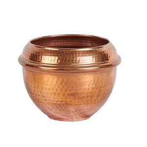 Contenedor de vela de forma redonda de calidad superior en contenedor de vela martillada de cobre para Decoración de mesa de eventos - Product Image 3