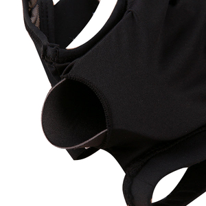 2024 chaud Sexy sans couture Fitness solide noir Patchwork conception antichoc sport soutien-gorge pour les femmes - Product Image 5