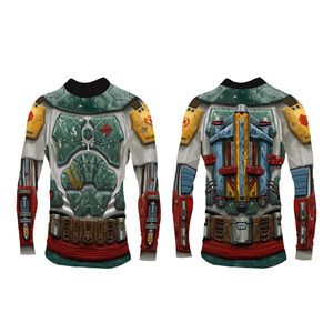 Vêtements de sport Sublimation Rash Guard en polyester pour hommes - Product Image 3