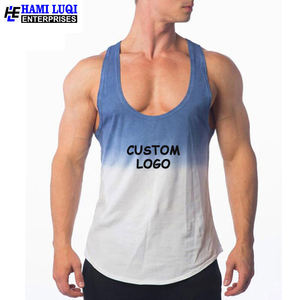<b>Men's</b> Versatile Stringer Tank <b>Top</b> Quick Dry Breathable Knitted Fitness Gear Custom Logo Casual Print Pattern Plus Size OEM - Product Image 5