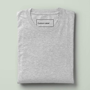 T-shirt à manches courtes pour homme, vêtement masculin de haute qualité, en coton, couleur unie, OEM, écologique, usine, 2020 - Product Image 5