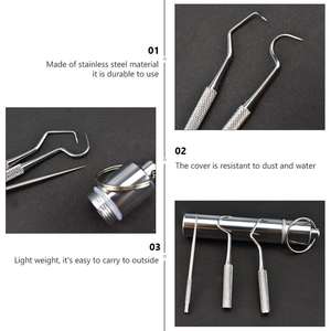 Lot de 11 ostéotomes dentaires de qualité supérieure, pointe droite et incurvée, maillet à viande, outils de propagation des os, approuvé CE ISO - Product Image 3