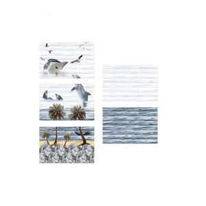 Venta caliente precio al por mayor superficie brillante en azulejos de pared de textura de madera 30x45cm - Product Image 6