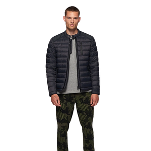 Men's Comfortable Woolen Puffer <b>Jacket</b> with Stand Hood Zipper Custom Logo Printed <b>Smart</b> Casual Winter Wear OEM Service Available - Product Image 2