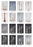 Grand ensemble de bougeoirs Hurricane en verre et métal, écologique, résistant à la chaleur, pour anniversaire, Pâques, mariage, maison, salon, hôtel, très demandé