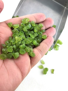 Piedra preciosa de peridoto verde Natural, 6-8mm, forma irregular, suelta, áspera, sin tratar, fabricación de joyas, piedra cruda cortada a mano, Cuentas pequeñas - Product Image 6