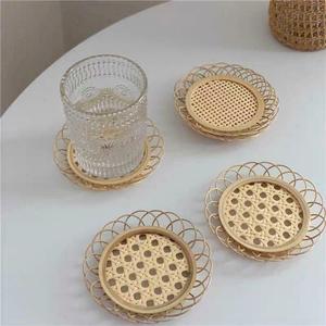 Factory Adorable <b>Rattan</b> <b>Placemat</b> Coaster to Decor Your Kitchen - Eco-friendly <b>Rattan</b> Mat for Tableware Dinnerware Party Wedding - Product Image 3
