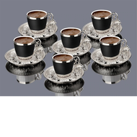 Ensembles de Tasses à Café Turc de 6 Style Ottoman Grec Anatolien Arabe, Service à Thé Tasses à Espresso en Cuivre, Lots Cadeaux Islamiques en Gros Amazon FBA