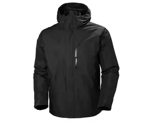 BSCI factory oeko-tex-Chaqueta cortavientos impermeable para exteriores para hombre, de doble capa chaqueta con capucha, chaqueta con cinta de costura completa