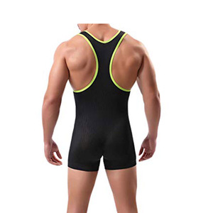 Custom High Quality Sports <b>Men</b> <b>Singlets</b> Breathable Quick Dry Spandex/Polyester Solid Pattern - Product Image 4