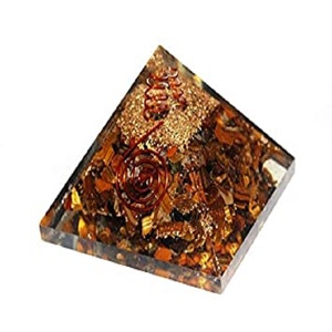 Pyramide en cristal de guérison naturelle, pyramide de haute qualité, Orgonite, œil de tigre, pour la méditation, vente en gros - Product Image 4