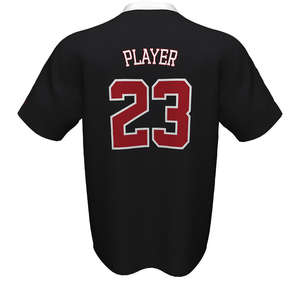 100% polyester sublimation printing and embroidered custom fan promotional embroidery baseball jerseys - Product Image 3