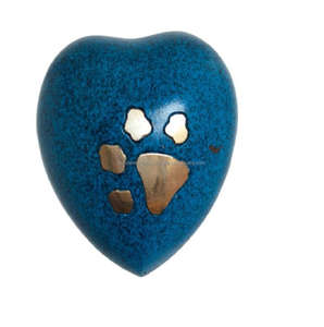 Süper kalite pirinç kalp kremasyon çömleği toptan ucuz fiyatlar Metal kalp Urns Paw baskılar - Product Image 3