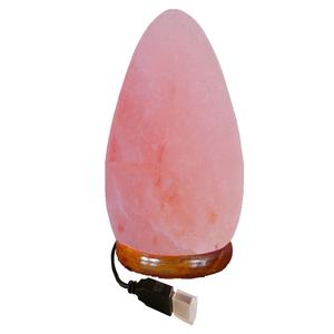 Lámpara de sal en forma de huevo USB de alta calidad Artesanía natural multicolor de Sian Enterprises - Product Image 2