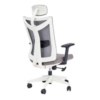 Chaise de luxe pivotante à dossier haut ergonomique en maille blanche, avec accoudoirs, Support de styliste, pour bureau, vente en gros, offre spéciale,