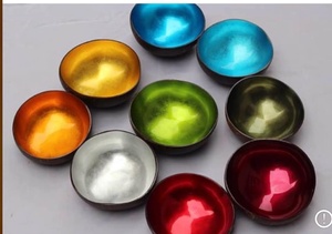 Ms. Laura Decorative Lacquer Coconuts Bowls for Home Decoration - Product Image 3