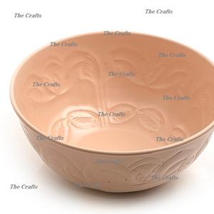 Cuenco decorativo redondo de la mejor calidad en hierro color beige para servir comida, accesorio para mesa. - Product Image 5