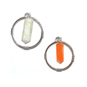 With Good Quality of Mix Stone Pencil Point Pendant : Mix Stone Pencil Point Pendant for Sale - Product Image 1