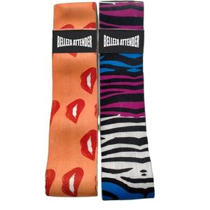 Bande élastique de fitness, couleur pêche, pour des fesses à la hanche, impression en gros, élastique, résistant - Product Image 1