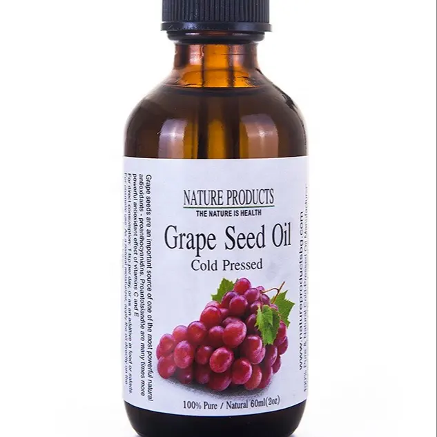 Olio di semi d'uva olio di semi d'uva puro spremuto a freddo dal produttore all'ingrosso o bottiglie