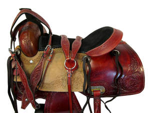 Selle équestre de cheval de style occidental en cuir véritable Y & Z haute qualité baril de course durable et vente en gros prix disponible - Product Image 2