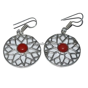 Healing of Life <b>Red</b> <b>Earring</b> : Supplier of Fashion Gemstone Crystal <b>Earrings</b> - Product Image 1
