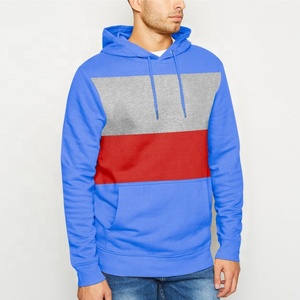 Sweat à capuche personnalisé pour homme avec logo et design, en polyester/coton, vêtements de sport d'hiver, patchwork, couleur contrastée, marque PIHA SPORTS - Product Image 4