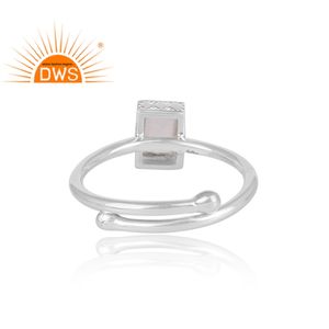 Anillo de piedras preciosas de cuarzo de cristal, fabricante de joyería, Plata de Ley 925 de alta calidad, proveedor de joyas - Product Image 4