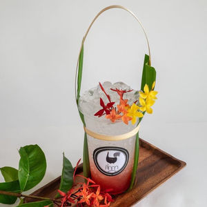 High Quality Eco-Friendly Bamboo Takeaway and <b>Drink</b> <b>Holder</b> with Strap Handle Dried Style Directly From Vietnam - Product Image 5