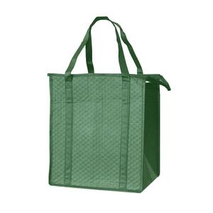 Reusable Collapsible Thermo-O-<strong>Tote</strong> Insulated Grocery Lunch Cooler Grocery <strong>Tote</strong> <strong>Bag</strong> With <strong>Zippered</strong> Top and Reinforced Handles - Product Image 5