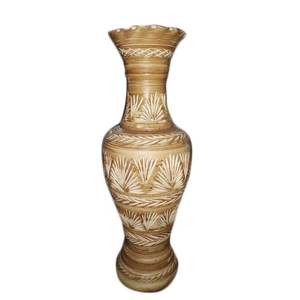 Vases de fleurs en bois et en métal pour fêtes, dispositif à la mode, décoration de mariage à l'intérieur et à l'extérieur, personnalisable, 1 pièce - Product Image 1