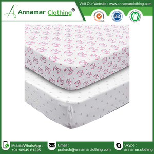 Proveedor indio de algodón personalizada sábanas de cuna - Product Image 2