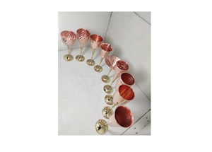 <b>Goblet</b> Amber <b>Goblet</b> Pure Copper <b>Wine</b> Glass - Product Image 4