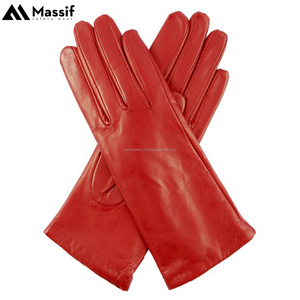 Guantes de vestir de piel de cabra para mujer, manoplas de moda clásicas, color marrón, prémium, para primavera, otoño e invierno, PK - Product Image 2
