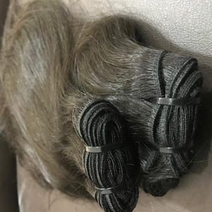 ที่ดีที่สุดภาคใต้ของอินเดียวัดดิบบริสุทธิ์เรมี่ที่ยังไม่ได้ที่มีคุณภาพสูง12A เกรดธรรมชาติสีดำมนุษย์ผมส่วนต่อขยายการรวมกลุ่ม - Product Image 1