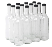 Bouteille en verre transparent pour vin de 750 ml de North Mountain Supply
